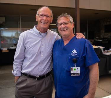 Emergency Department Chairman Mark Brown, M.D., and Vice Chair Lawrence Stock, M.D.